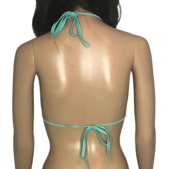 OVS SWIMWEAR Floral Embroidered Scallop Bikini Top- Juniors Size 3 - Picture 3 of 5